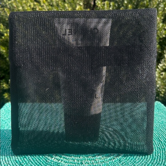 CHANEL Black Mesh Zipper travel Pouch-limited edition-used-good condition. - Picture 14 of 17